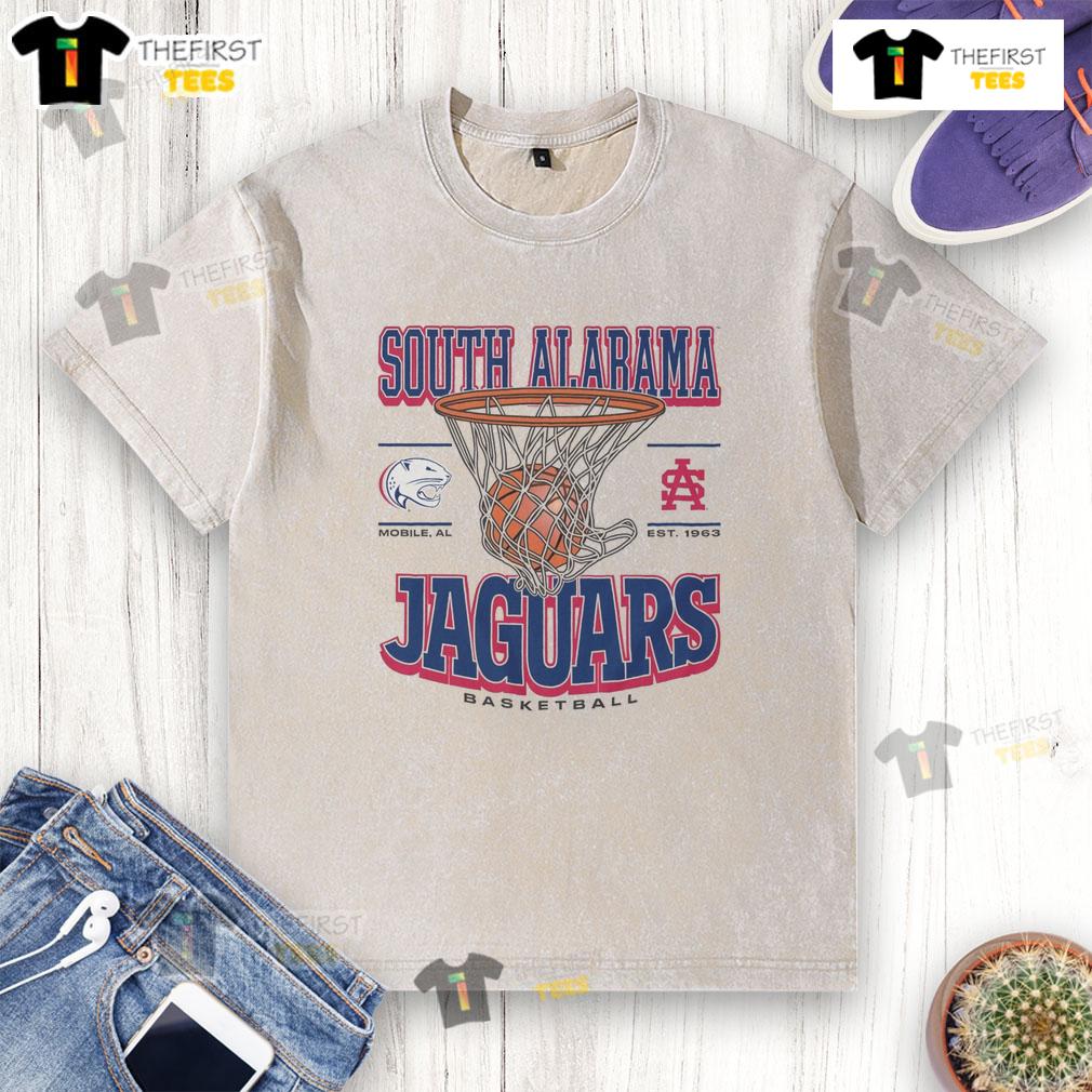 Premium South Alabama Jaguars Game Time Washed T Shirt Premium South Alabama Jaguars Game Time Washed T-Shirt in navy blue, featuring team logo and comfortable fit for fans.