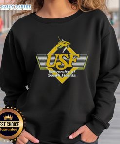 Alt Text: Premium South Florida USF Bulls Golden Brahman logo sweatshirt featuring a stylish design for fans and comfort.