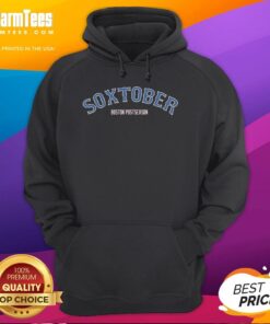 Alt Text: Premium Soxtober Boston Red Sox postseason hoodie featuring team colors and logo, perfect for fans celebrating October baseball.
