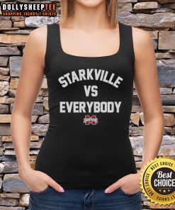 Stylish Premium Starkville Vs Everybody tank top featuring Mississippi State Bulldogs football logo for fans.