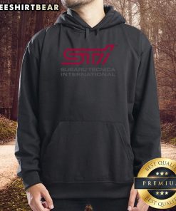 Premium STI Logo Subaru Technica International Hoodie featuring vibrant design and comfortable fit for enthusiasts.