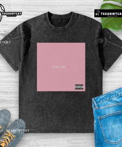 Premium Swag II Justin Bieber washed t-shirt featuring a stylish design and soft fabric for ultimate comfort.