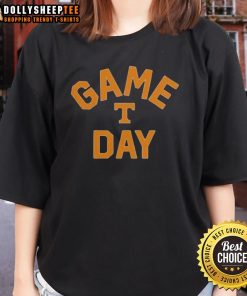 Alt Text: Premium Tennessee Volunteers Game Day logo on a stylish college ladies tee for fans and supporters.