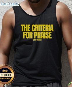 Premium The Criteria For Praise 2819 Church Tank Top in stylish design, perfect for casual wear and church gatherings.