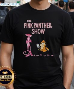 Premium The Pink Panther Show Cartoon T-Shirt featuring a vibrant design of the iconic pink panther character.