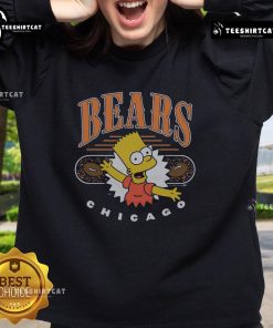 Premium The Simpsons Bart X Chicago Bears sweatshirt featuring vibrant graphics and a cozy design for fans.