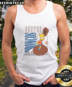 Premium The Simpsons Bart X Denver Broncos tank top featuring vibrant graphics and a stylish design for fans.