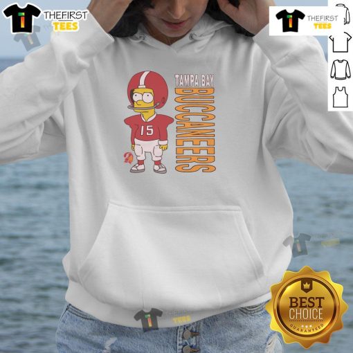 Premium The Simpsons Bart X Tampa Bay Buccaneers Hoodie featuring vibrant graphics and a comfortable fit for fans.