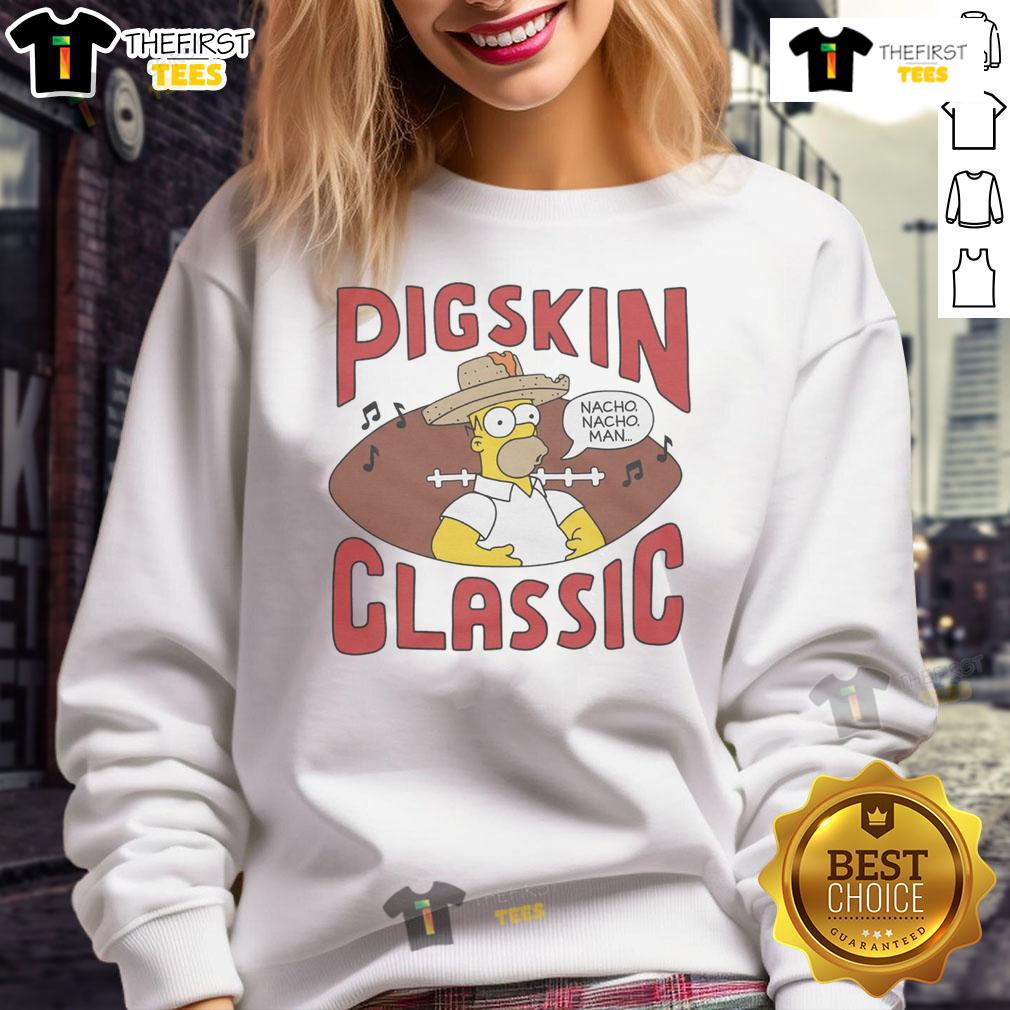 Premium The Simpsons Pigskin Classic Sweatshirt Premium The Simpsons Pigskin Classic Sweatshirt featuring iconic characters, perfect for fans and cozy style.