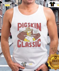 Premium The Simpsons Pigskin Classic Tank Top featuring vibrant cartoon graphics and a comfortable fit for fans.