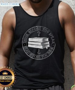 Premium Think Before You Speak Tank Top in black, featuring a bold graphic print, perfect for casual wear and self-expression.