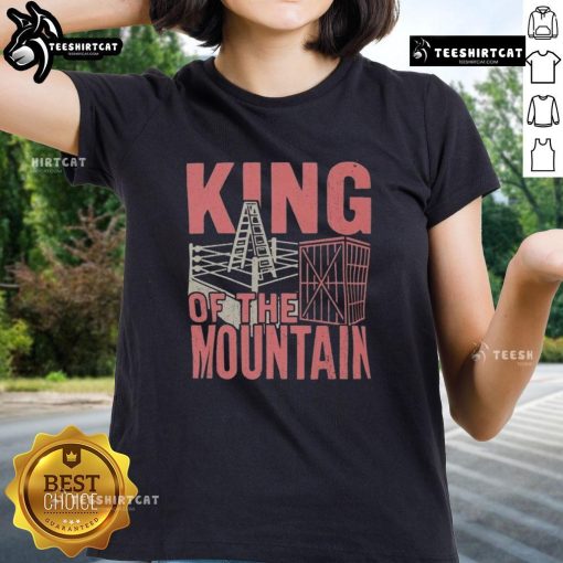 Premium TNA King of the Mountain ladies tee featuring a stylish design, perfect for fans of wrestling apparel.