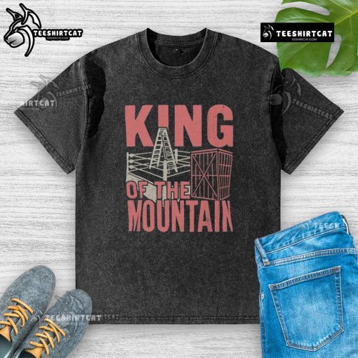 Premium TNA King of the Mountain washed t-shirt featuring a vintage design and soft fabric for ultimate comfort.