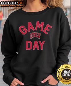 Alt Text: Premium UNLV Rebels Game Day Logo College Sweatshirt featuring bold team colors and emblem for fans and students.