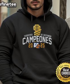 Premium Vaqueros de Bayamn Champions 2025 hoodie celebrating Baloncesto Superior Nacional victory.