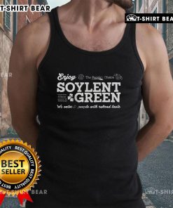 Premium Vintage Soylent Green Tank Top featuring a retro design and vibrant colors, perfect for casual wear.