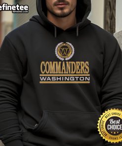 Premium Washington Commanders Crest Hoodie featuring logo, comfortable fabric, perfect for fans and casual wear.
