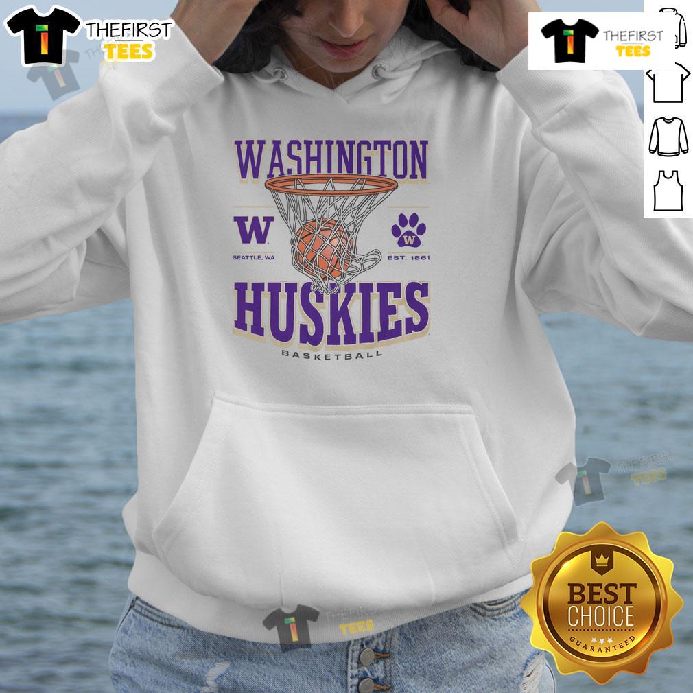 Premium Washington Huskies Game Time Hoodie Alt Text: Premium Washington Huskies Game Time Hoodie in purple and gold, perfect for supporting your team during game day.