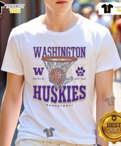 Premium Washington Huskies Game Time T-Shirt featuring team colors and logo, perfect for game day apparel.