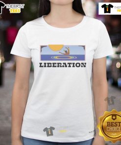 Premium Ladies Tee featuring 'What Happens The Day After Liberation' design, perfect for stylish and meaningful fashion.