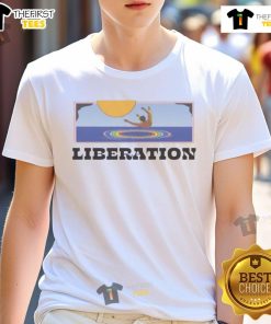 Premium 'What Happens the Day After Liberation' T-Shirt featuring a bold graphic design and comfortable fit.