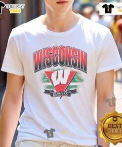 Premium Wisconsin Badgers Arena Fade T-Shirt featuring the iconic logo and vibrant colors for ultimate fan style.