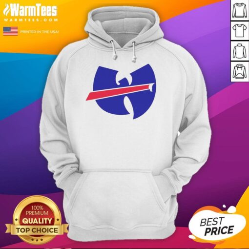 Premium Wu-Tang X Buffalo Bills Mafia Logo Hoodie featuring iconic designs for fans of hip-hop and football culture.