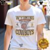 Premium Wyoming Cowboys Game Time T-Shirt showcasing team colors and logo, perfect for game day attire.