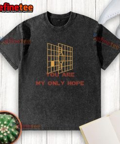 Premium You Are My Only Hope washed T-shirt in soft fabric, perfect for casual wear and expressing optimism.