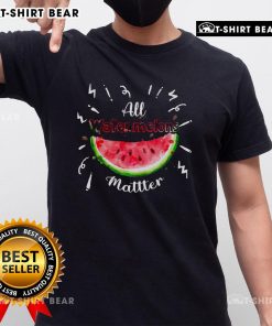 Pretty All Watermelons Matter Fruit Summer Watermelon T-Shirt design featuring vibrant watermelon graphics and bold text.