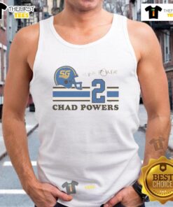 Pretty Chad Powers signature jersey tank top in vibrant colors, perfect for sports fans and casual wear enthusiasts.
