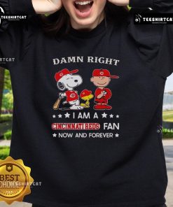 Alt Text: Cincinnati Reds fan sweatshirt featuring Snoopy and Charlie Brown, perfect for showing your team spirit now and forever.