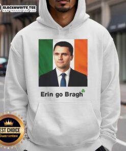 Pretty Erin Go Bragh Charlie Kirk Hoodie featuring vibrant colors and a stylish design for patriotic apparel lovers.