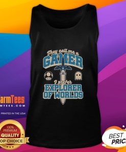 Alt Text: Stylish Pretty Gamer Sword Explorer Tank Top featuring vibrant graphics and a comfortable fit for gaming enthusiasts.