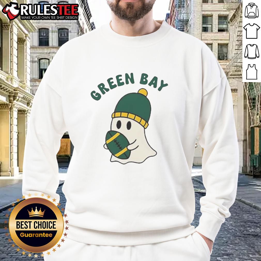 Pretty Green Bay Packers Ghost Football Halloween Sweatshirt Pretty Green Bay Packers ghost football Halloween sweatshirt featuring a spooky design for festive fans.