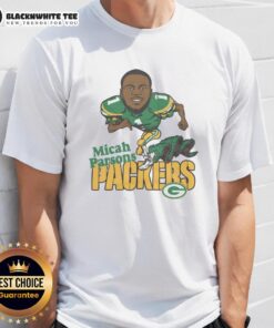 Pretty Green Bay Packers Micah Parsons T-Shirt featuring vibrant team colors and stylish design for NFL fans.
