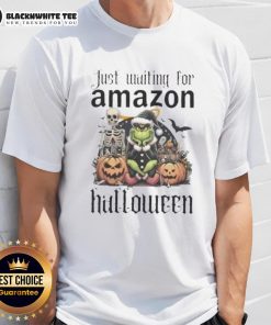 Pretty Grinch Halloween T-Shirt design featuring a festive Grinch ready for Amazon shoppers this spooky season.