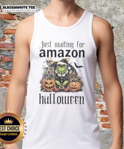 Funny Pretty Grinch Halloween tank top design waiting for Amazon shoppers, perfect for festive holiday celebrations.