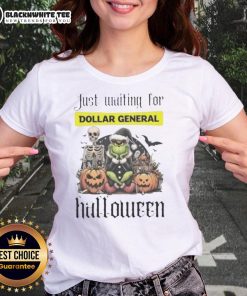 Pretty Grinch Halloween ladies tee from Dollar General, featuring a festive design perfect for spooky season celebrations.