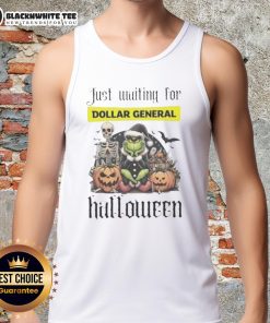 Alt Text: Pretty Grinch Halloween tank top from Dollar General featuring a festive design perfect for Halloween celebrations.