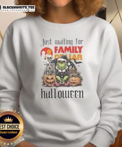 Alt Text: Cozy 'Pretty Grinch' Halloween sweatshirt available at Family Dollar, perfect for festive celebrations this season.