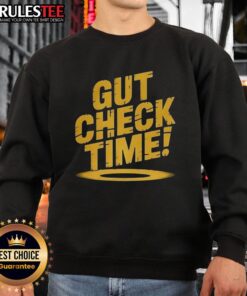 Cozy Pretty Gut Check Time Sweatshirt in soft fabric, perfect for casual outings and fitness enthusiasts.