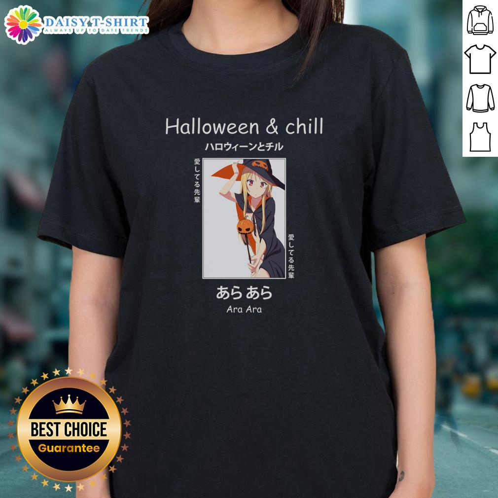 Pretty Halloween Anime Witch Ara Ara Senpai Ladies Tee Pretty Halloween anime witch Ara Ara Senpai ladies tee featuring a whimsical design perfect for spooky season.