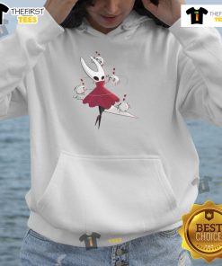 Pretty Hollow Knight Hornet hoodie featuring vibrant artwork of Hornet, perfect for fans of the game.