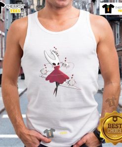 Pretty Hollow Knight Hornet tank top featuring vibrant artwork of Hornet from the popular video game.