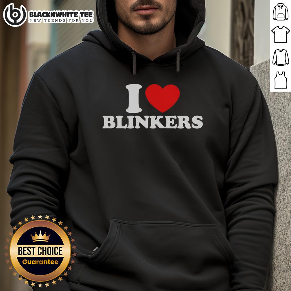 Pretty I Love Blinkers Hoodie Alt Text: Pretty I Love Blinkers Hoodie in vibrant colors, showcasing a stylish design perfect for casual wear.
