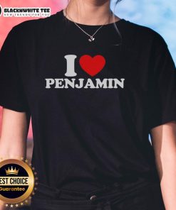 Pretty I Love Benjamin Ladies Tee featuring a stylish design, perfect for casual outfits and expressing love for Benjamin.