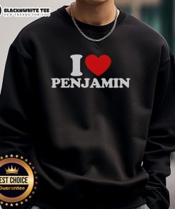 Cozy 'Pretty I Love Benjamin' sweatshirt in soft fabric, perfect for casual wear and showing love for Benjamin.