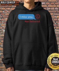 Cozy 'Pretty I Miss You' message hoodie, perfect for expressing feelings, featuring stylish design and soft fabric.