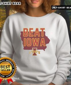 Pretty Iowa State Cyclones Beat Iowa Hawkeyes Sweatshirt showcasing vibrant team colors and logo, perfect for fans.